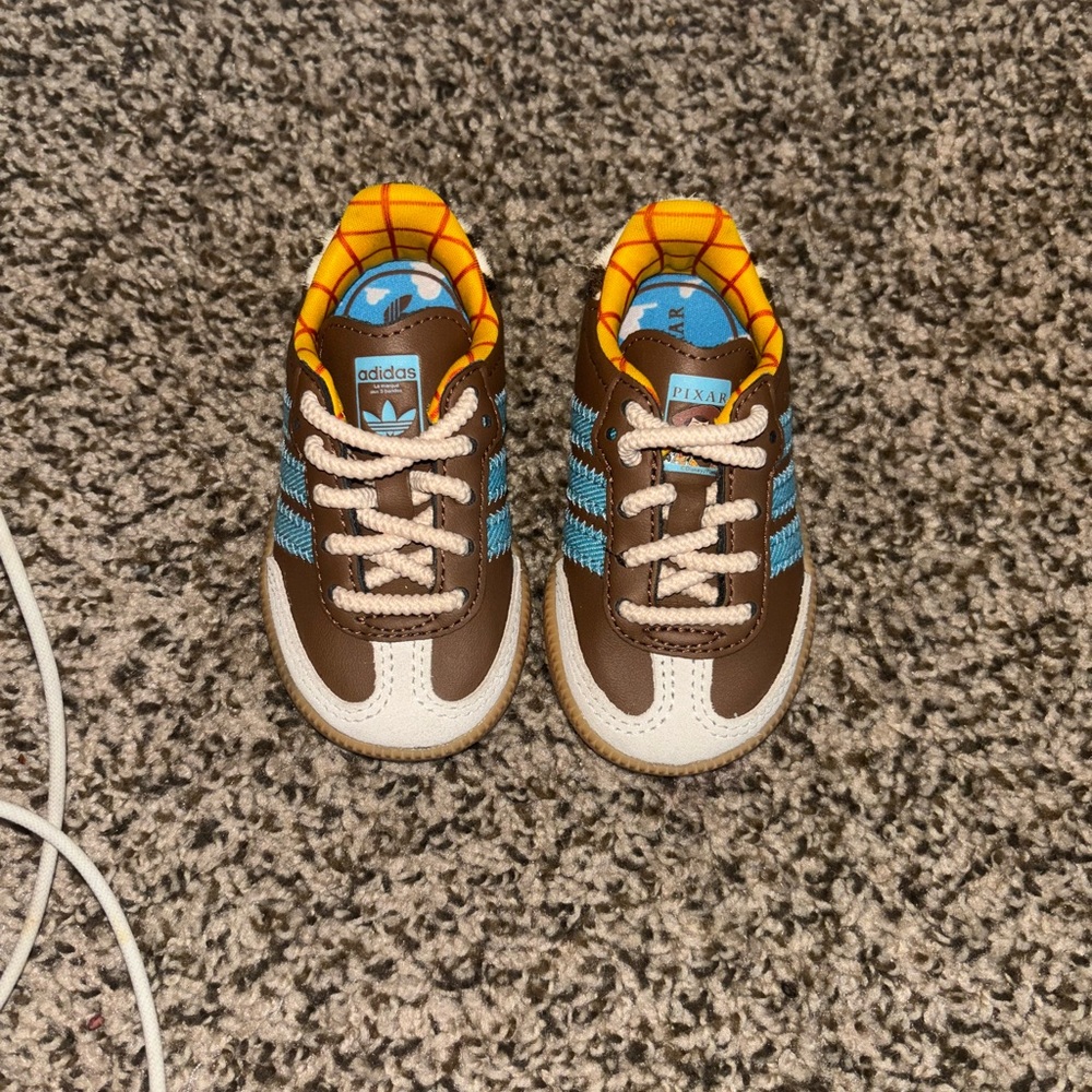 Adidas Kids Brown and Blue Sneakers